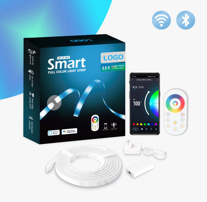 RF WiFi Neon Rope Light 2M Smart Led Strip RGB CW Extendable