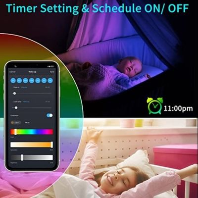 RGB Waterproof Gradient Light Strip Remote Control HighTiming RF 5m Smart LED Strip