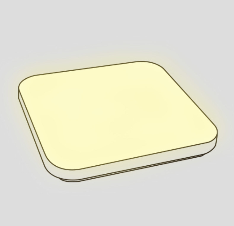 Home Commercial 2x2 LED Square Panel Light Infrared Remote Control 24W