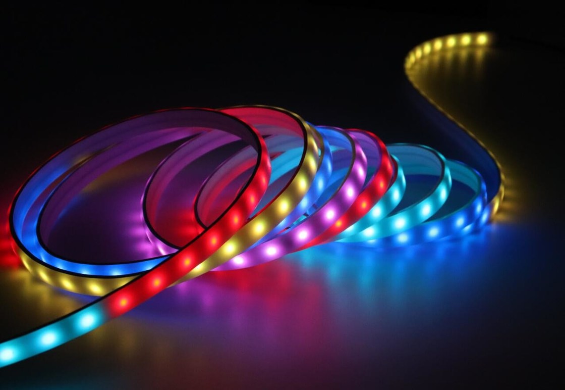 Smart IP65 Full Color RGBW RGB Flexible LED Strip Wifi Voice App Control